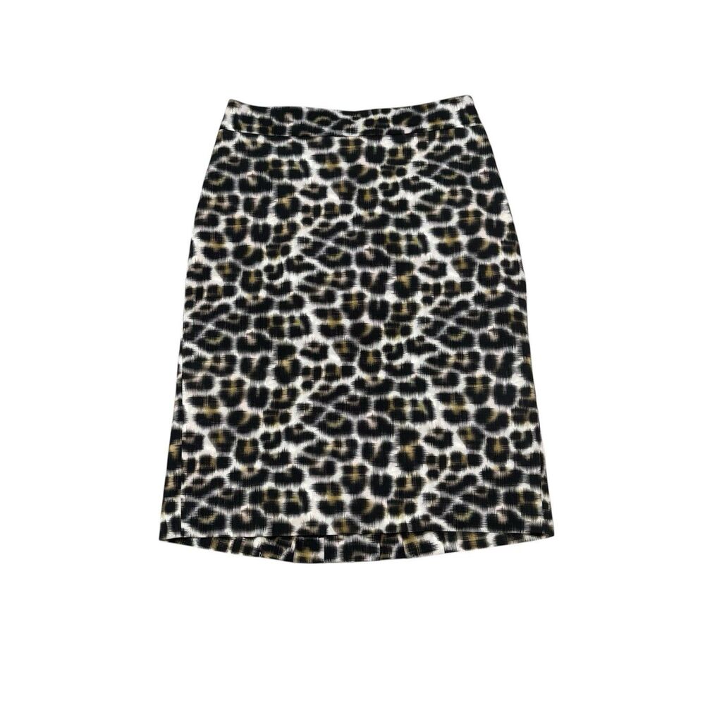 Ann Taylor Animal Print Pencil Skirt Size 0P Petite